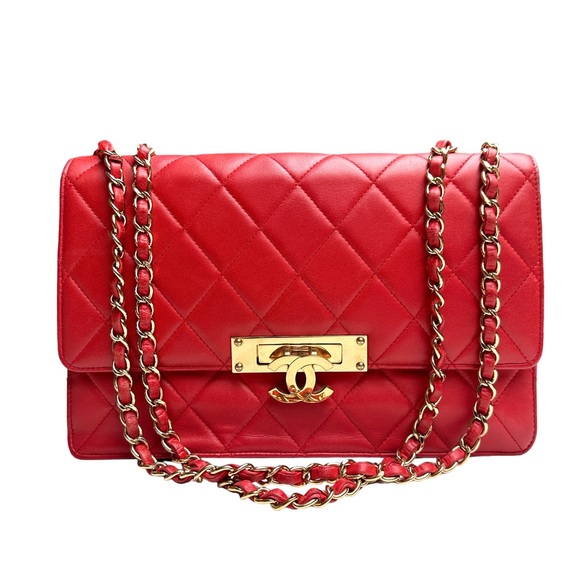 Chanel Red Flap Bag - Picture 2 of 9